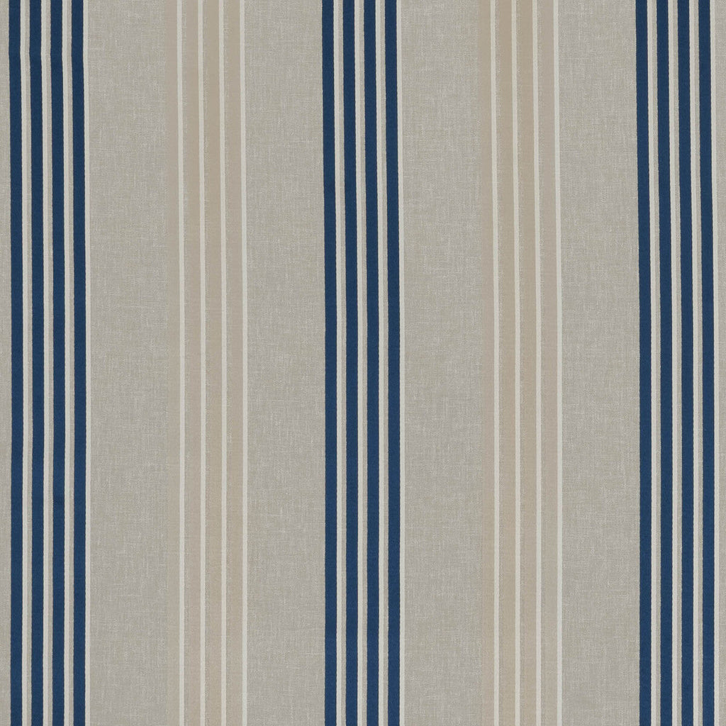 Samples and Purchasing available for Wensley - Denim  By Clarke And Clarke | Clarke & Clarke Richmond |Stripes  Multipurpose Weave at Designer Wallcoverings and Fabrics