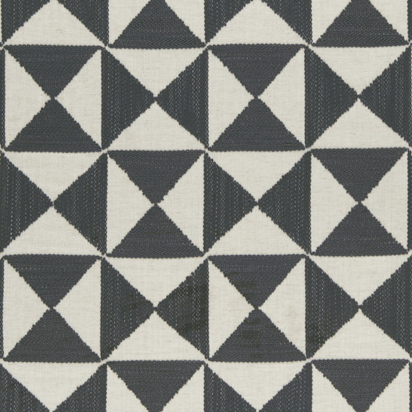 Adisa - Charcoal  By Clarke And Clarke | Clarke & Clarke Amara |  Drapery Embroidery