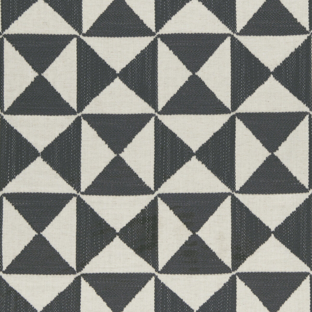 Samples and Purchasing available for Adisa - Charcoal  By Clarke And Clarke | Clarke & Clarke Amara |  Drapery Embroidery at Designer Wallcoverings and Fabrics
