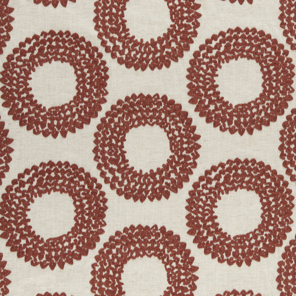 Dashiki - Cinnabar  By Clarke And Clarke | Clarke & Clarke Amara |  Drapery Embroidery