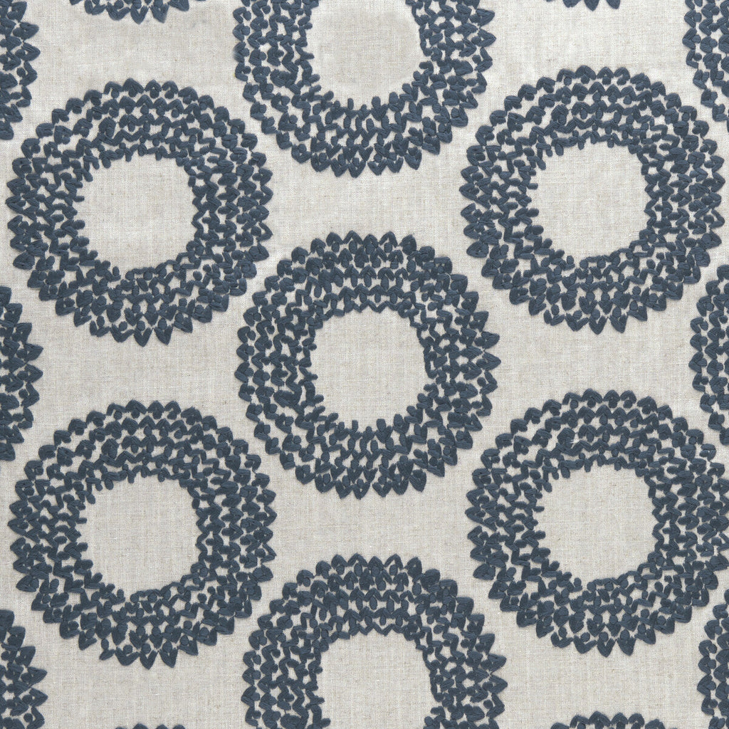 Samples and Purchasing available for Dashiki - Indigo  By Clarke And Clarke | Clarke & Clarke Amara |  Drapery Embroidery at Designer Wallcoverings and Fabrics