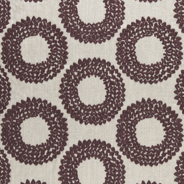 Dashiki - Plum  By Clarke And Clarke | Clarke & Clarke Amara |  Drapery Embroidery