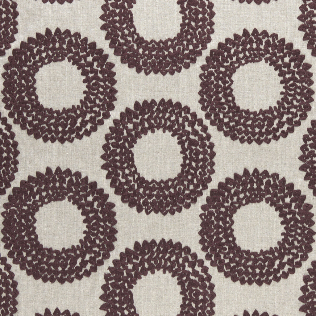 Samples and Purchasing available for Dashiki - Plum  By Clarke And Clarke | Clarke & Clarke Amara |  Drapery Embroidery at Designer Wallcoverings and Fabrics