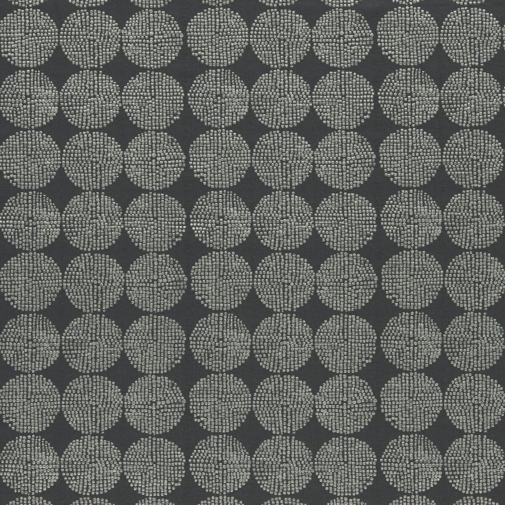 Samples and Purchasing available for Kiko - Charcoal  By Clarke And Clarke | Clarke & Clarke Amara |  Drapery Embroidery at Designer Wallcoverings and Fabrics