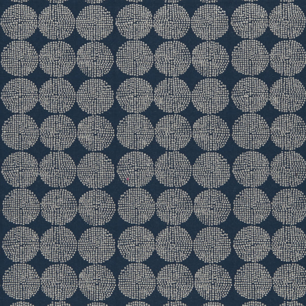 Kiko - Indigo  By Clarke And Clarke | Clarke & Clarke Amara |  Drapery Embroidery