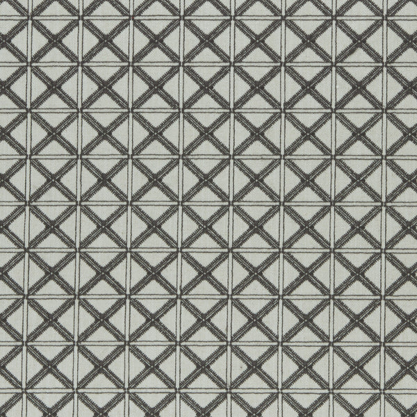 Makenzi - Charcoal  By Clarke And Clarke | Clarke & Clarke Amara |  Drapery Embroidery