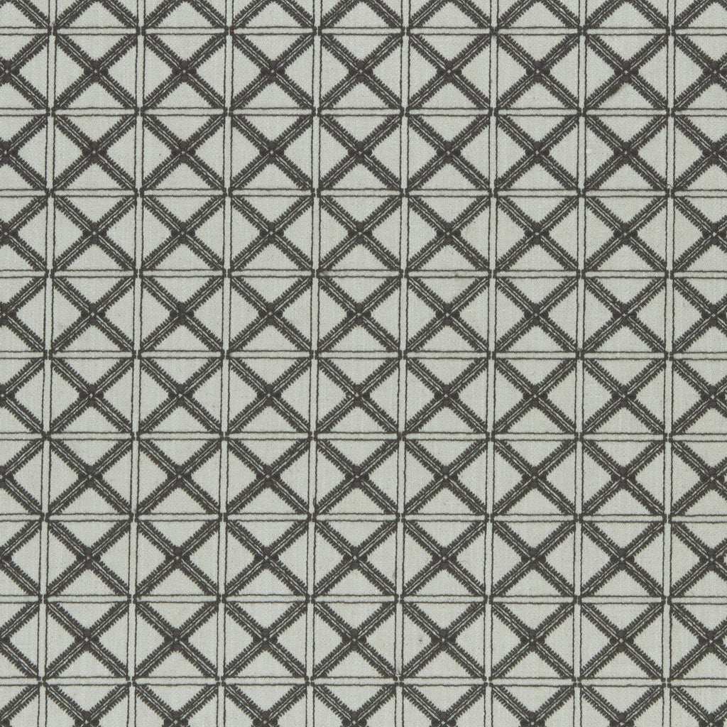Samples and Purchasing available for Makenzi - Charcoal  By Clarke And Clarke | Clarke & Clarke Amara |  Drapery Embroidery at Designer Wallcoverings and Fabrics