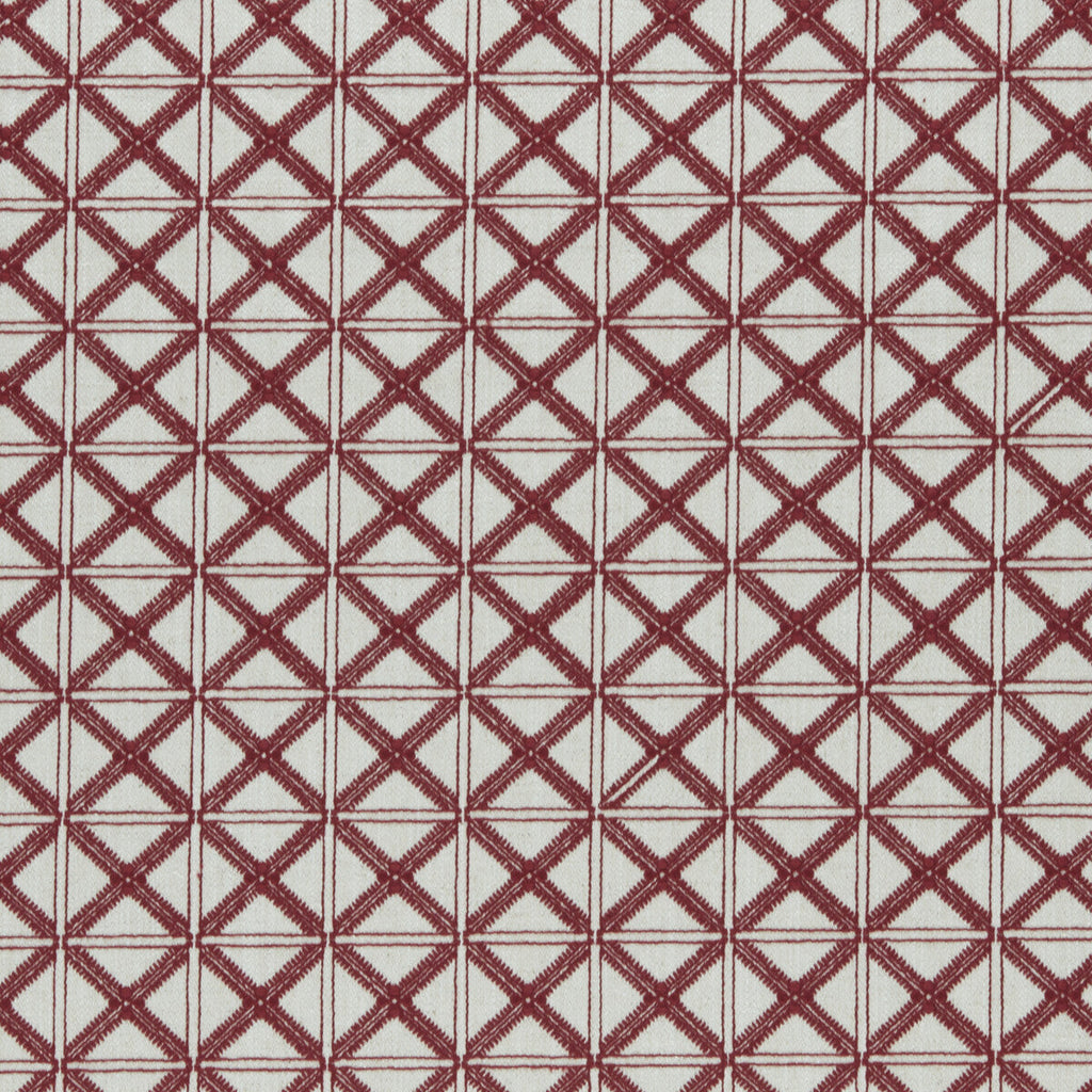 Samples and Purchasing available for Makenzi - Red  By Clarke And Clarke | Clarke & Clarke Amara |  Drapery Embroidery at Designer Wallcoverings and Fabrics