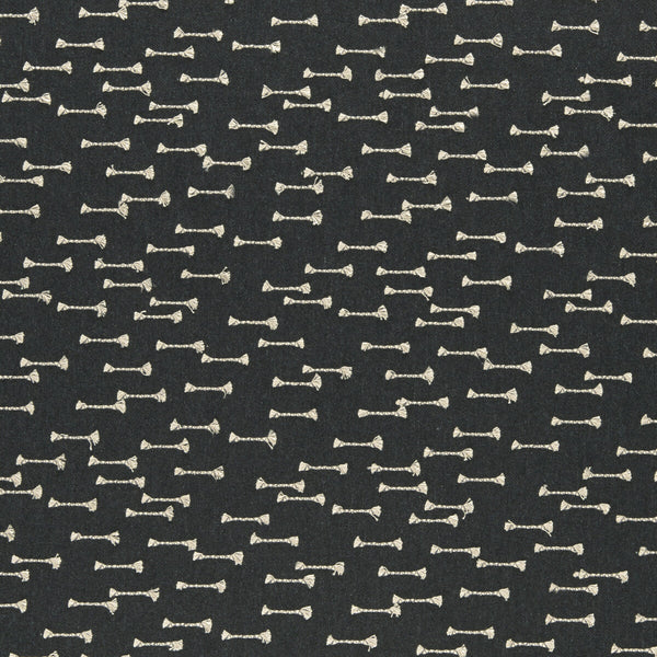 Nala - Charcoal  By Clarke And Clarke | Clarke & Clarke Amara |  Drapery Embroidery
