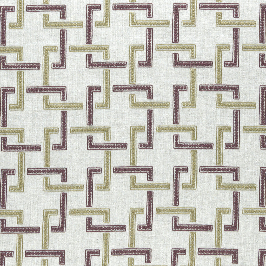 Samples and Purchasing available for Sekai - Orchid/Willow  By Clarke And Clarke | Clarke & Clarke Amara |  Drapery Embroidery at Designer Wallcoverings and Fabrics