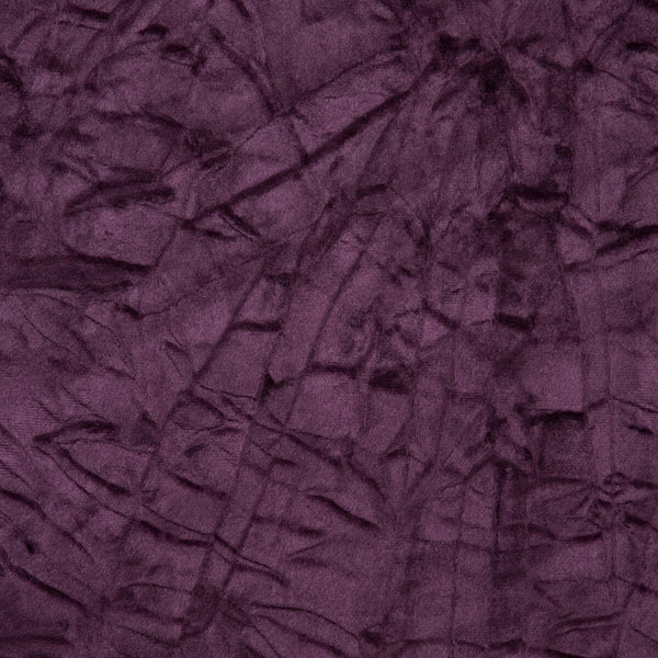 Sylvana - Aubergine  By Clarke And Clarke | Lustro By Studio G For C&C |Solid Texture Multipurpose Velvet