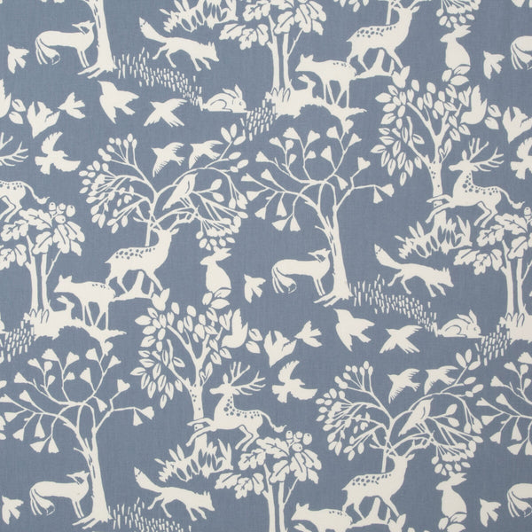 Vilda - Chambray  By Clarke And Clarke | Wilderness By Studio G For C&C | Animal/Insects Multipurpose Print