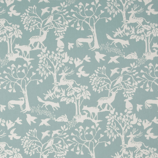 Vilda - Ice Blue  By Clarke And Clarke | Wilderness By Studio G For C&C | Animal/Insects Multipurpose Print