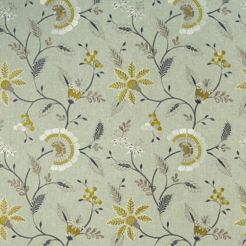 Samples and Purchasing available for Delamere - Chartreuse  By Clarke And Clarke | Clarke & Clarke Halcyon |  Drapery Embroidery at Designer Wallcoverings and Fabrics