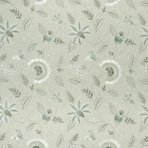 Delamere - Duckegg  By Clarke And Clarke | Clarke & Clarke Halcyon |  Drapery Embroidery