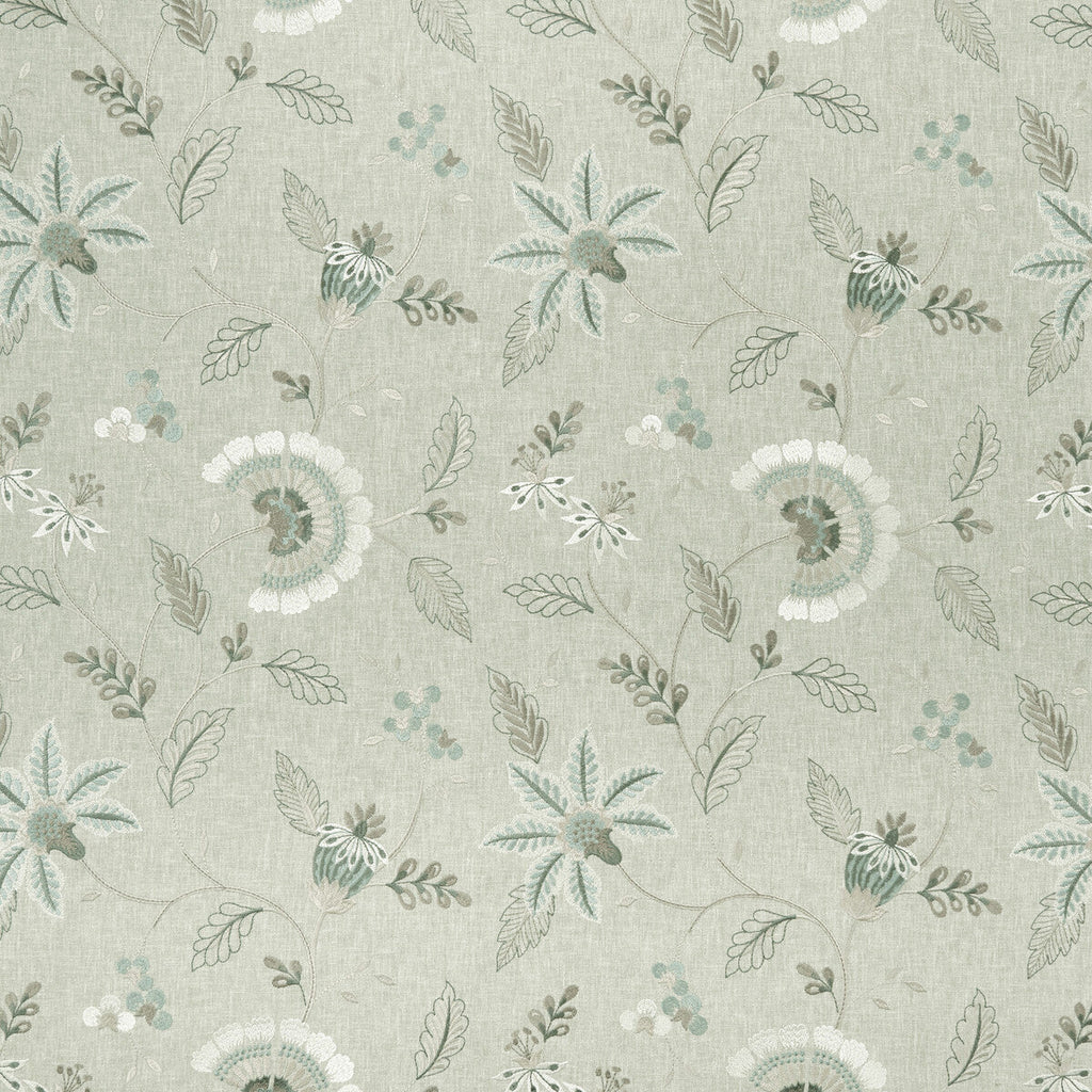 Samples and Purchasing available for Delamere - Duckegg  By Clarke And Clarke | Clarke & Clarke Halcyon |  Drapery Embroidery at Designer Wallcoverings and Fabrics