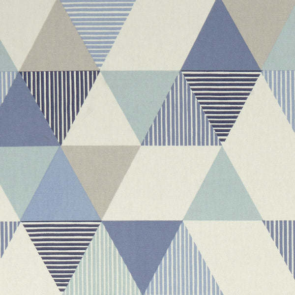 Brio - Denim  By Clarke And Clarke | Clarke & Clarke Graphica |Modern Geometric Multipurpose Print