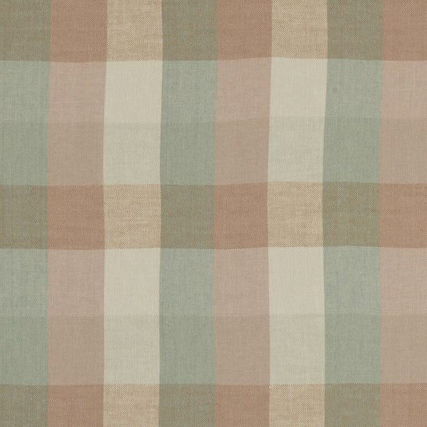 Austin Check - Mineral/Blush  By Clarke And Clarke | Clarke & Clarke Castle Garden |  Multipurpose Weave