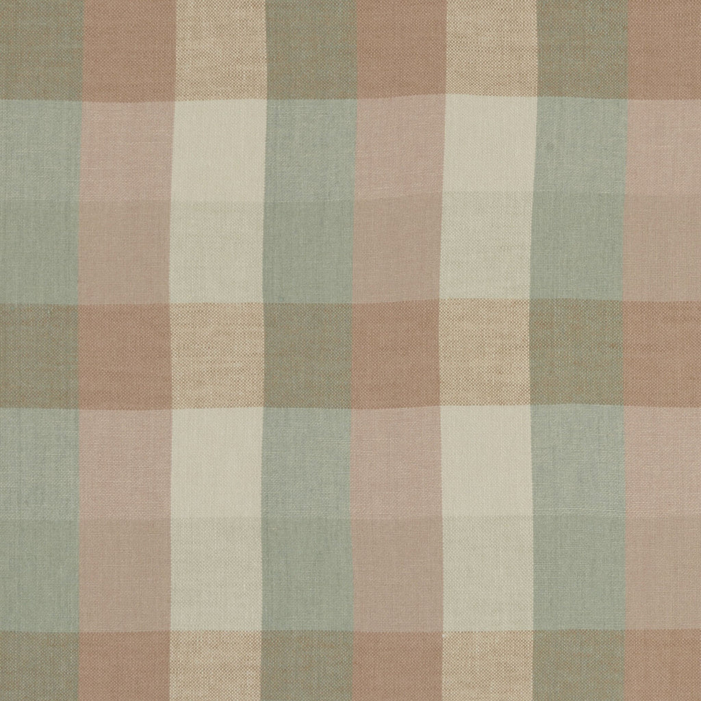 Samples and Purchasing available for Austin Check - Mineral/Blush  By Clarke And Clarke | Clarke & Clarke Castle Garden |  Multipurpose Weave at Designer Wallcoverings and Fabrics