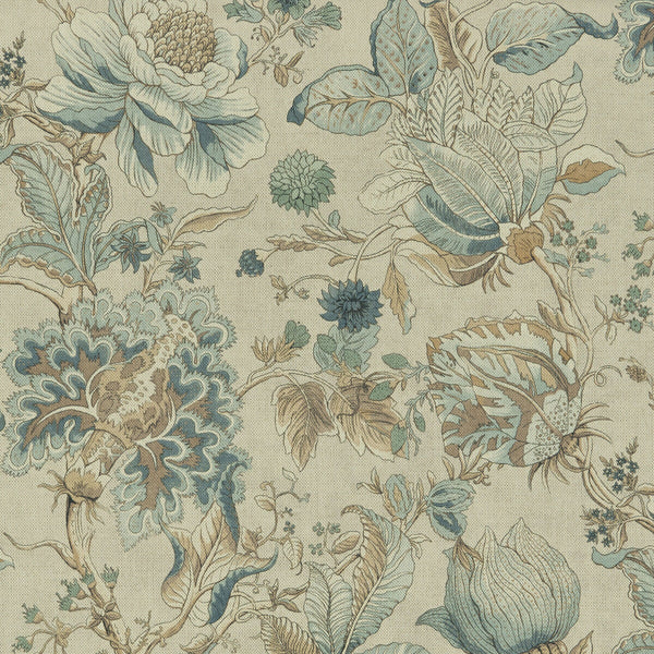 Sissinghurst - Eau De Nil  By Clarke And Clarke | Clarke & Clarke Castle Garden | Botanical & Floral Multipurpose Print