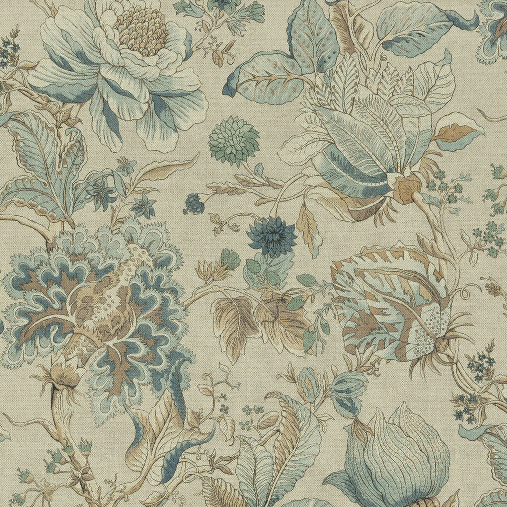 Samples and Purchasing available for Sissinghurst - Eau De Nil  By Clarke And Clarke | Clarke & Clarke Castle Garden | Botanical & Floral Multipurpose Print at Designer Wallcoverings and Fabrics