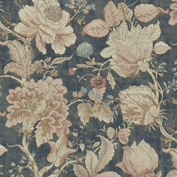 Sissinghurst - Midnight/Spice  By Clarke And Clarke | Clarke & Clarke Castle Garden | Botanical & Floral Multipurpose Print