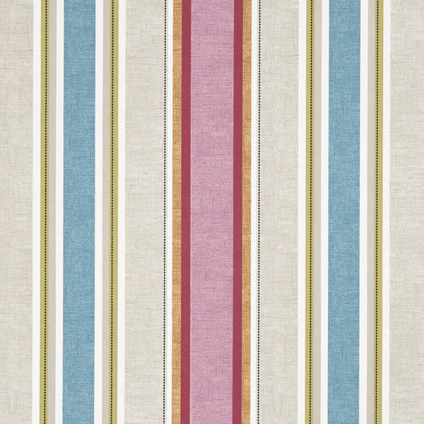 Luella - Summer  By Clarke And Clarke | Octavia By Studio G For C&C | Stripes Multipurpose Print