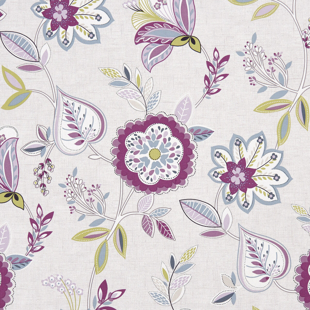 Samples and Purchasing available for Octavia - Damson  By Clarke And Clarke | Octavia By Studio G For C&C | Botanical & Floral Multipurpose Print at Designer Wallcoverings and Fabrics