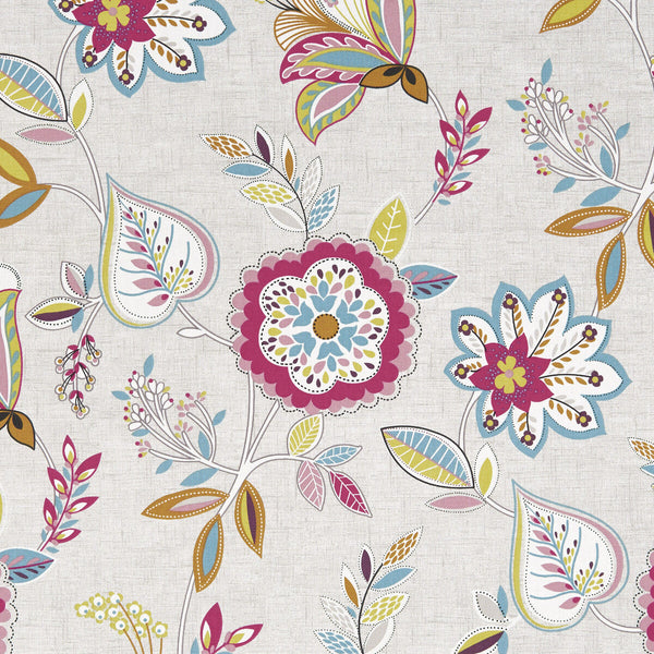 Octavia - Summer  By Clarke And Clarke | Octavia By Studio G For C&C | Botanical & Floral Multipurpose Print