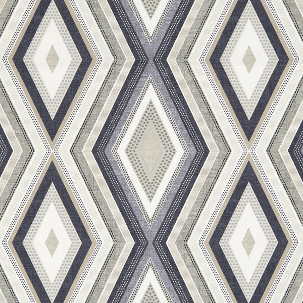 Terrazzo - Natural  By Clarke And Clarke | Octavia By Studio G For C&C |Modern Diamond Multipurpose Print
