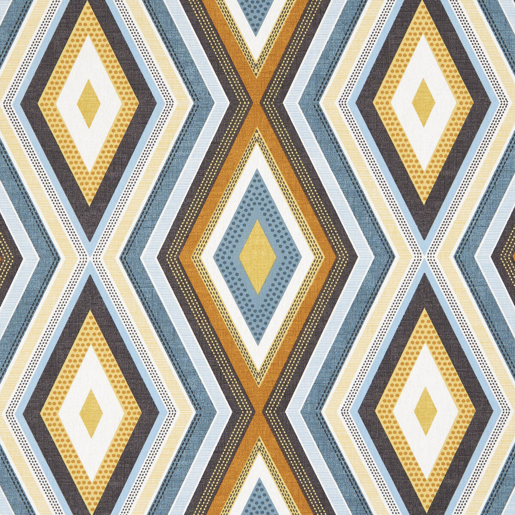 Samples and Purchasing available for Terrazzo - Teal/Spice  By Clarke And Clarke | Octavia By Studio G For C&C |Modern Diamond Multipurpose Print at Designer Wallcoverings and Fabrics