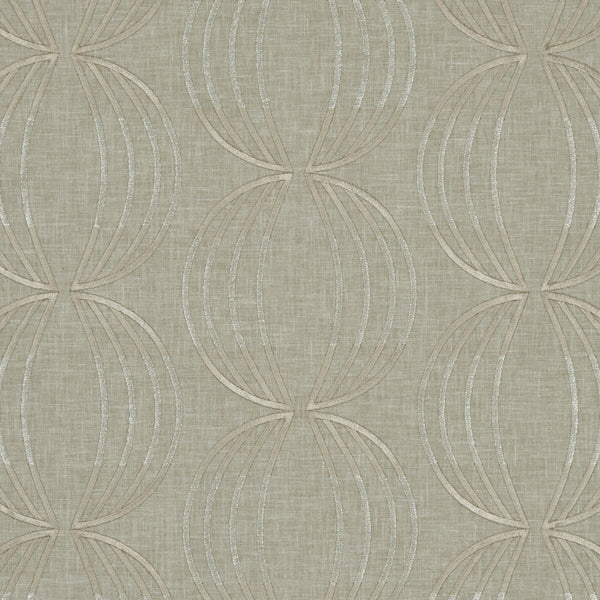 Carraway - Linen  By Clarke And Clarke | Clarke & Clarke Lusso |  Drapery Embroidery