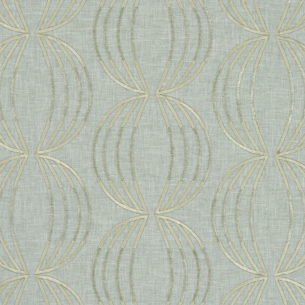 Samples and Purchasing available for Carraway - Mineral  By Clarke And Clarke | Clarke & Clarke Lusso |  Drapery Embroidery at Designer Wallcoverings and Fabrics