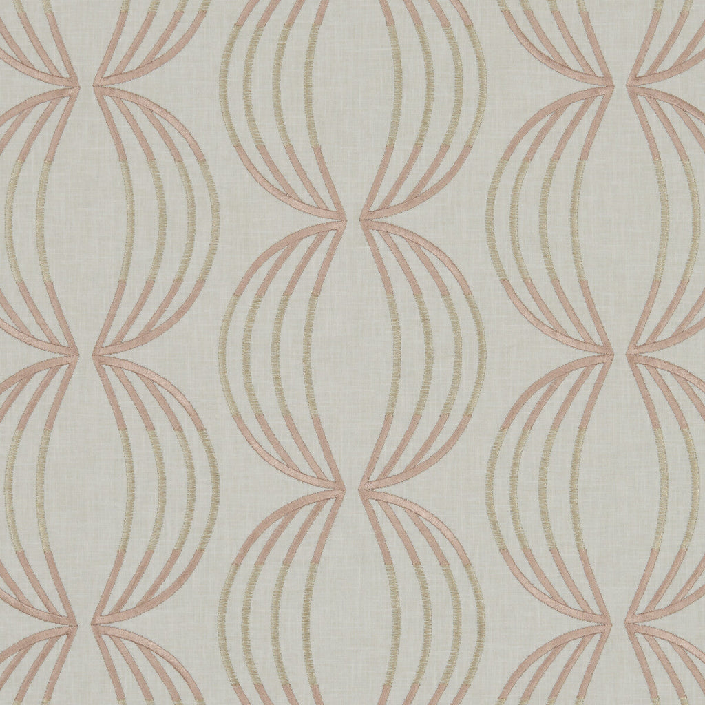 Samples and Purchasing available for Carraway - Rose Gold  By Clarke And Clarke | Clarke & Clarke Lusso |  Drapery Embroidery at Designer Wallcoverings and Fabrics