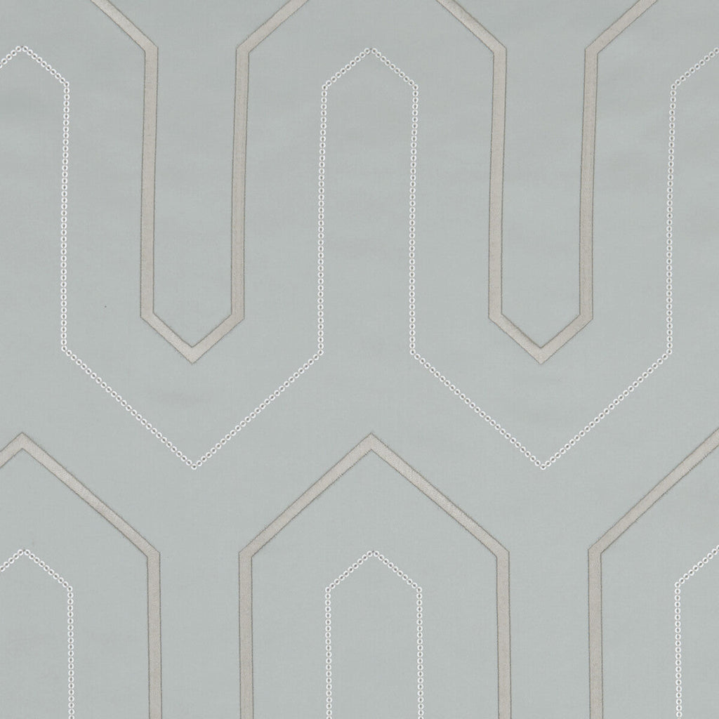 Samples and Purchasing available for Gatsby - Mineral  By Clarke And Clarke | Clarke & Clarke Lusso |  Drapery Embroidery at Designer Wallcoverings and Fabrics