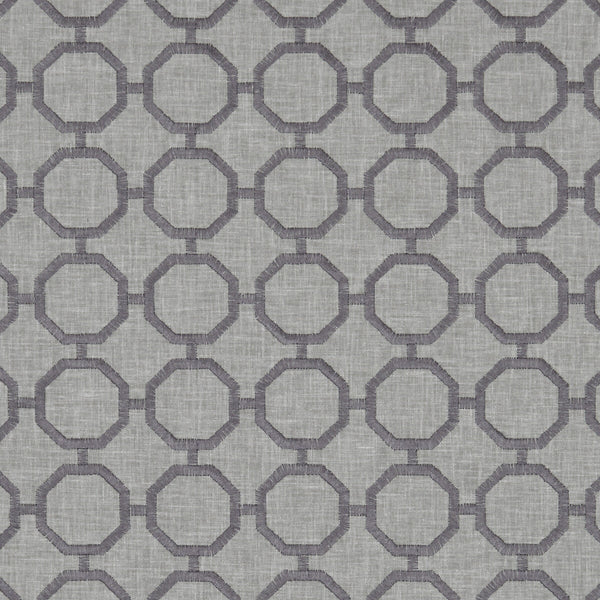 Glamour - Charcoal  By Clarke And Clarke | Clarke & Clarke Lusso |  Drapery Embroidery