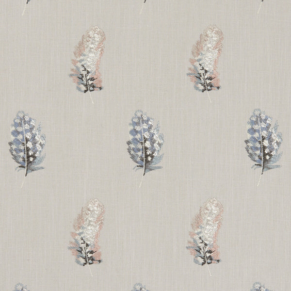 Plumis - Blush/Linen  By Clarke And Clarke | Clarke & Clarke Botanica |  Drapery Embroidery