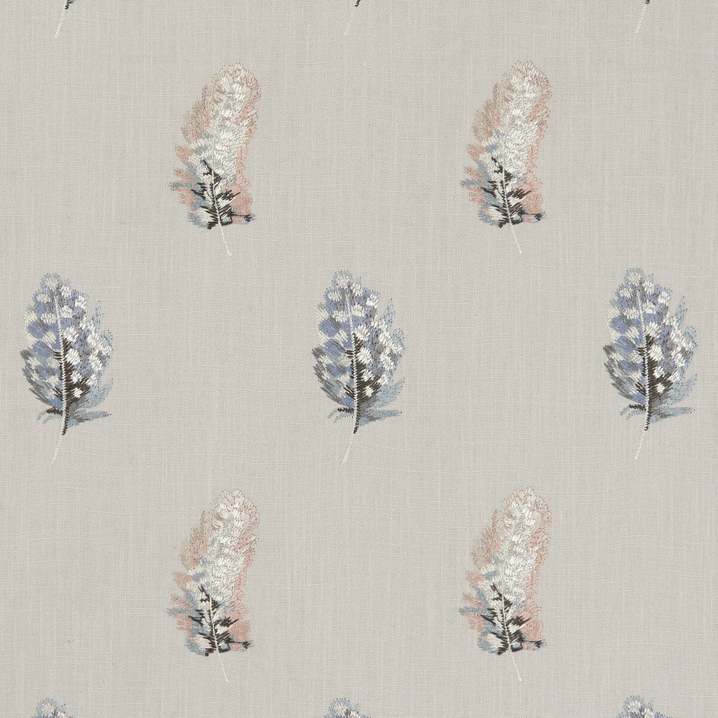 Samples and Purchasing available for Plumis - Blush/Linen  By Clarke And Clarke | Clarke & Clarke Botanica |  Drapery Embroidery at Designer Wallcoverings and Fabrics