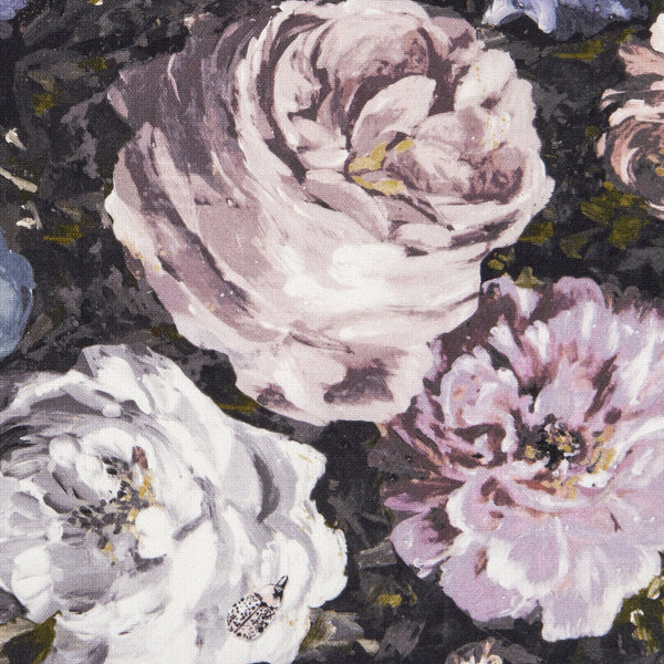 Floretta - Blush/Charcoal  By Clarke And Clarke | Clarke & Clarke Botanica |  Multipurpose Weave