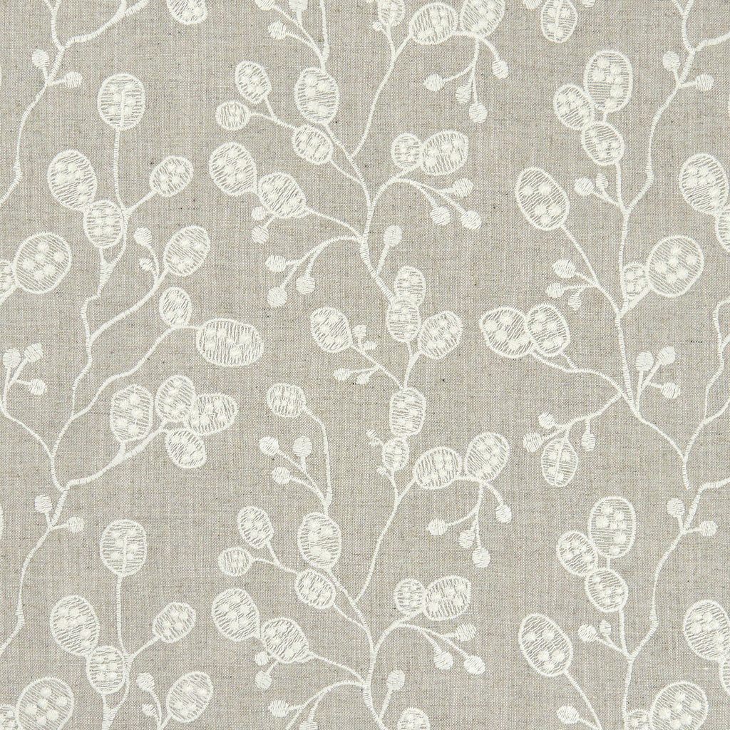 Samples and Purchasing available for Honesty - Linen  By Clarke And Clarke | Clarke & Clarke Botanica |  Drapery Embroidery at Designer Wallcoverings and Fabrics