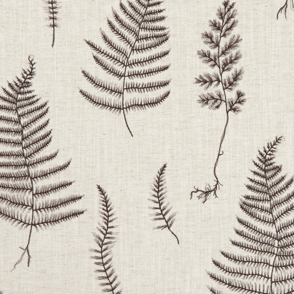 Lorelle - Charcoal/Linen  By Clarke And Clarke | Clarke & Clarke Botanica |  Drapery Embroidery