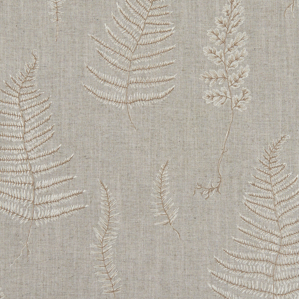 Samples and Purchasing available for Lorelle - Linen/Ivory  By Clarke And Clarke | Clarke & Clarke Botanica |  Drapery Embroidery at Designer Wallcoverings and Fabrics