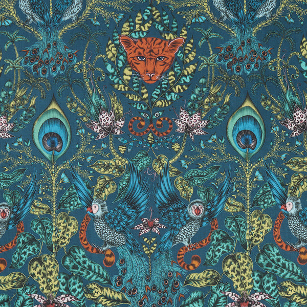 Amazon - Navy  By Clarke And Clarke | Animalia By Emma J Shipley For C&C | Animal/Insects Multipurpose Print