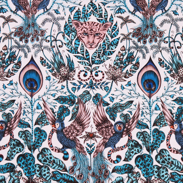 Amazon - Pink  By Clarke And Clarke | Animalia By Emma J Shipley For C&C | Animal/Insects Multipurpose Print