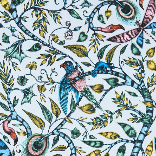 Rousseau - Eggshell  By Clarke And Clarke | Animalia By Emma J Shipley For C&C | Animal/Insects Multipurpose Print