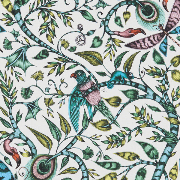 Rousseau - Jungle  By Clarke And Clarke | Animalia By Emma J Shipley For C&C | Animal/Insects Multipurpose Print
