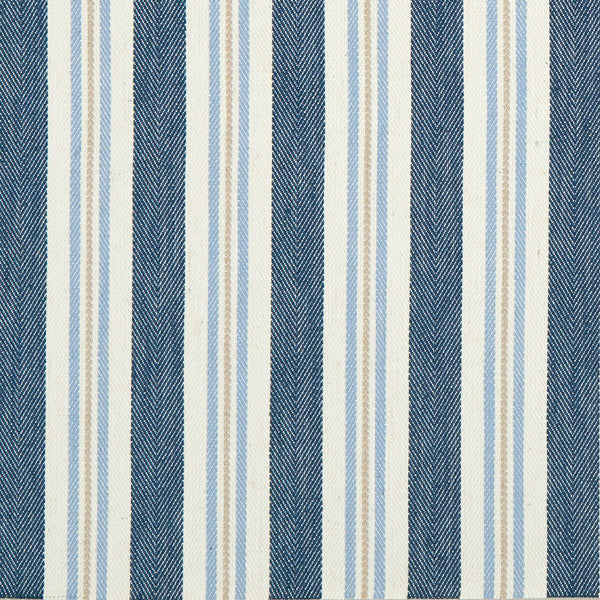 Alderton - Denim  By Clarke And Clarke | Clarke & Clarke Avebury |Stripes  Multipurpose Weave