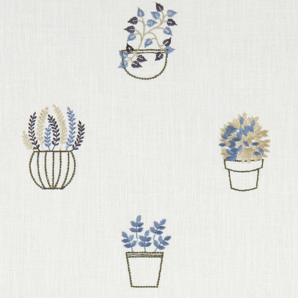 Hidcote - Denim  By Clarke And Clarke | Clarke & Clarke Avebury |  Drapery Embroidery