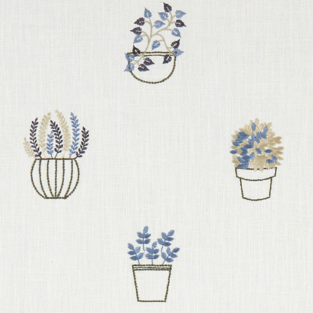 Samples and Purchasing available for Hidcote - Denim  By Clarke And Clarke | Clarke & Clarke Avebury |  Drapery Embroidery at Designer Wallcoverings and Fabrics