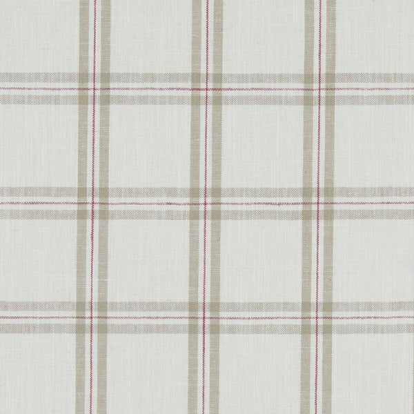 Kelmscott - Raspberry/Linen  By Clarke And Clarke | Clarke & Clarke Avebury |  Multipurpose Weave